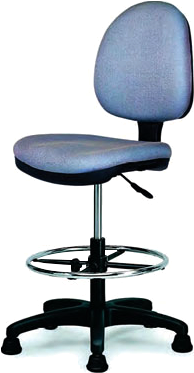 Ch-801 Drafting Chairs - Allseating Inertia Mesh Drafting Chair [78019] (370x480), Png Download