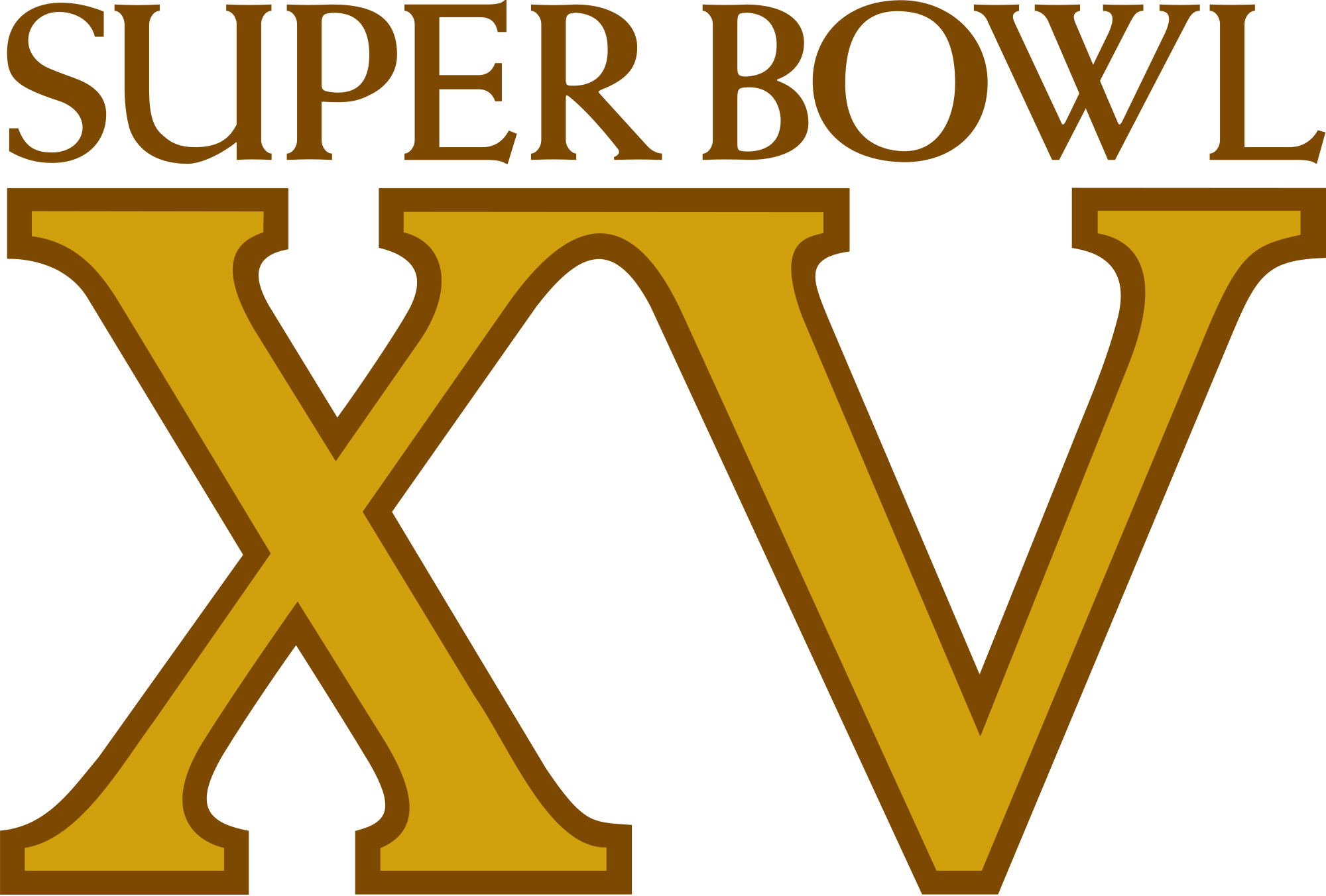 Open - Super Bowl Xv Logo (2000x1352), Png Download