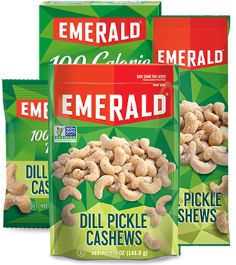 Dill Pickle Cashews - Emerald Dill Pickle Cashews (2 Pack) (450x400), Png Download