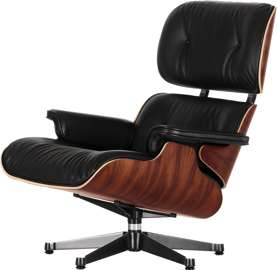 Welcome To Kozano Chairs - Vitra Lounge Chair & Ottoman Palisander In Klassischen (1016x984), Png Download