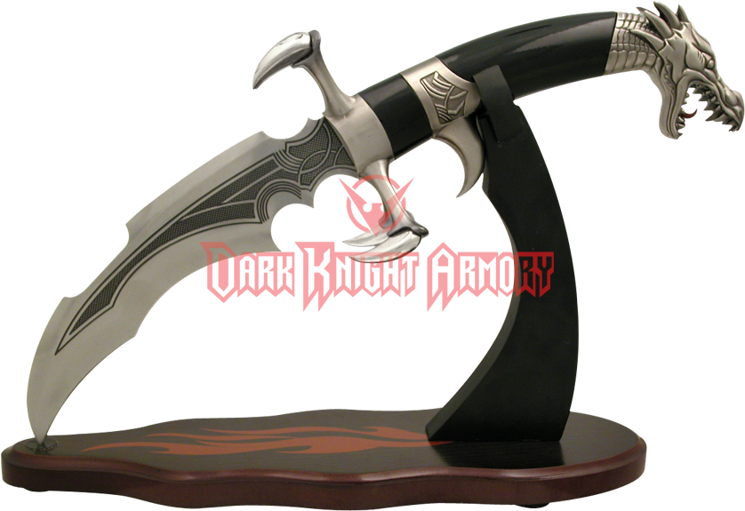 Silver Dragon Claw Dagger (850x850), Png Download