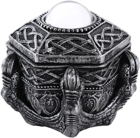 Celtic Dragon Claw Keepsake Box (555x555), Png Download