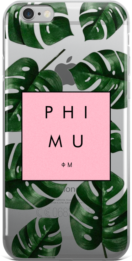 Phi Mu Tropical Iphone Case (1000x1000), Png Download
