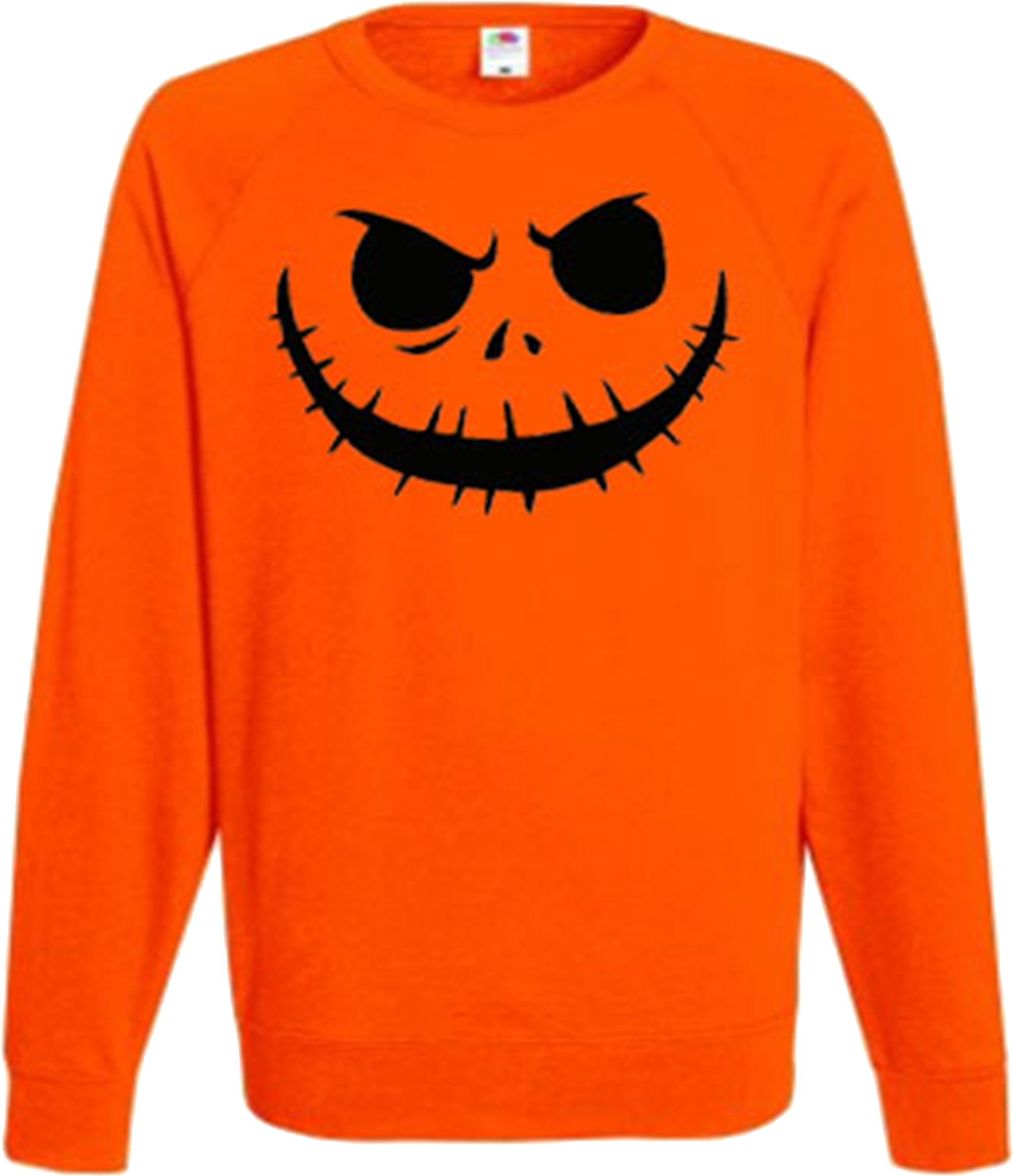 Pumpkin Scary Halloween Jumper Sweater Ev Designs Uk (3048x3048), Png Download