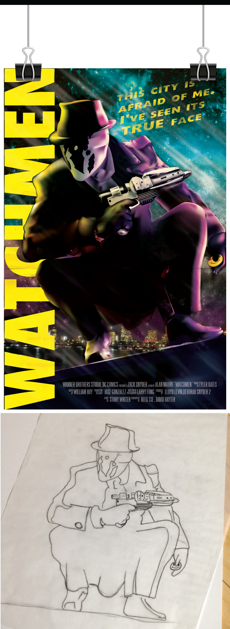 Cover Watchmen-work (785x2146), Png Download