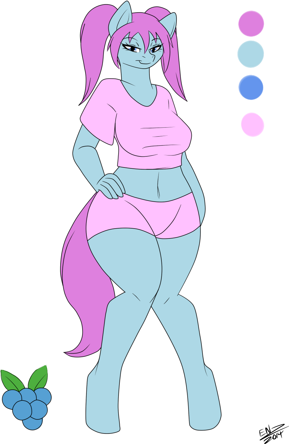 Blueberry Stack By Azumarill (1000x1572), Png Download