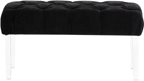 Image For Black Velvet Bench From Brault & Martineau (519x804), Png Download