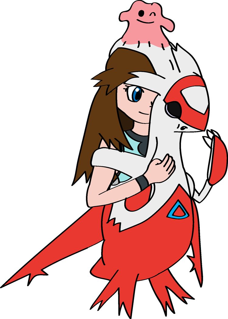 Leaf Into Latias With Sem (750x1051), Png Download