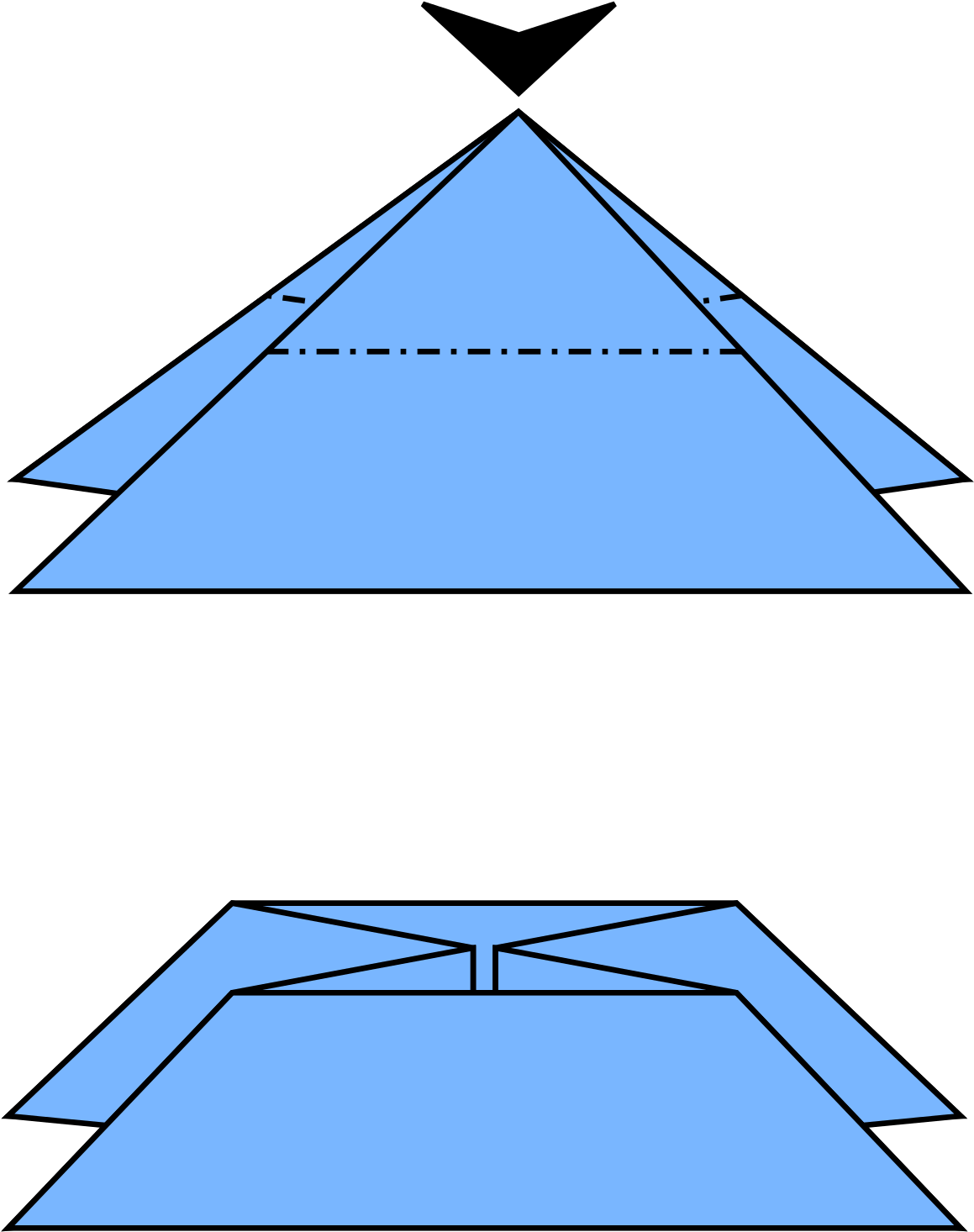 Fileorigami Open Sinksvg Wikimedia Mons Origami Sink (2000x2000), Png Download