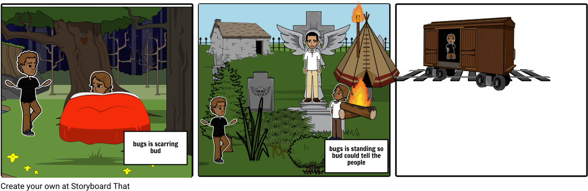 Bud Not Buddy Bugs Scaring Bud (1164x385), Png Download