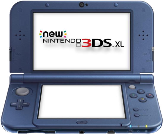 Nintendo New 3ds Xl Console Metallic Blue (600x600), Png Download