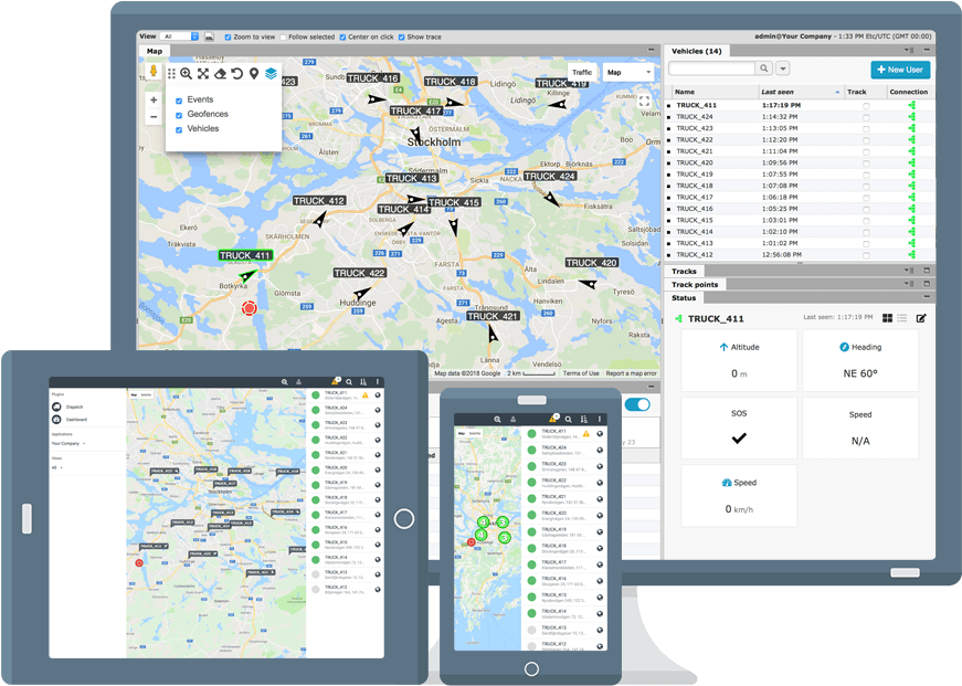 A Real-time Tracking And Fleet Management Platform (900x700), Png Download