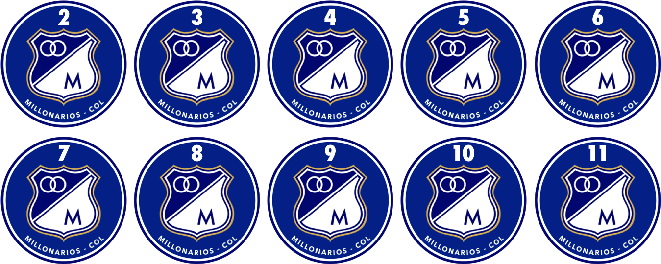 Este É O Millonarios, Da Colômbia (1355x548), Png Download