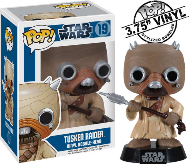 Tusken Raider Pop Vinyl Figure (650x566), Png Download