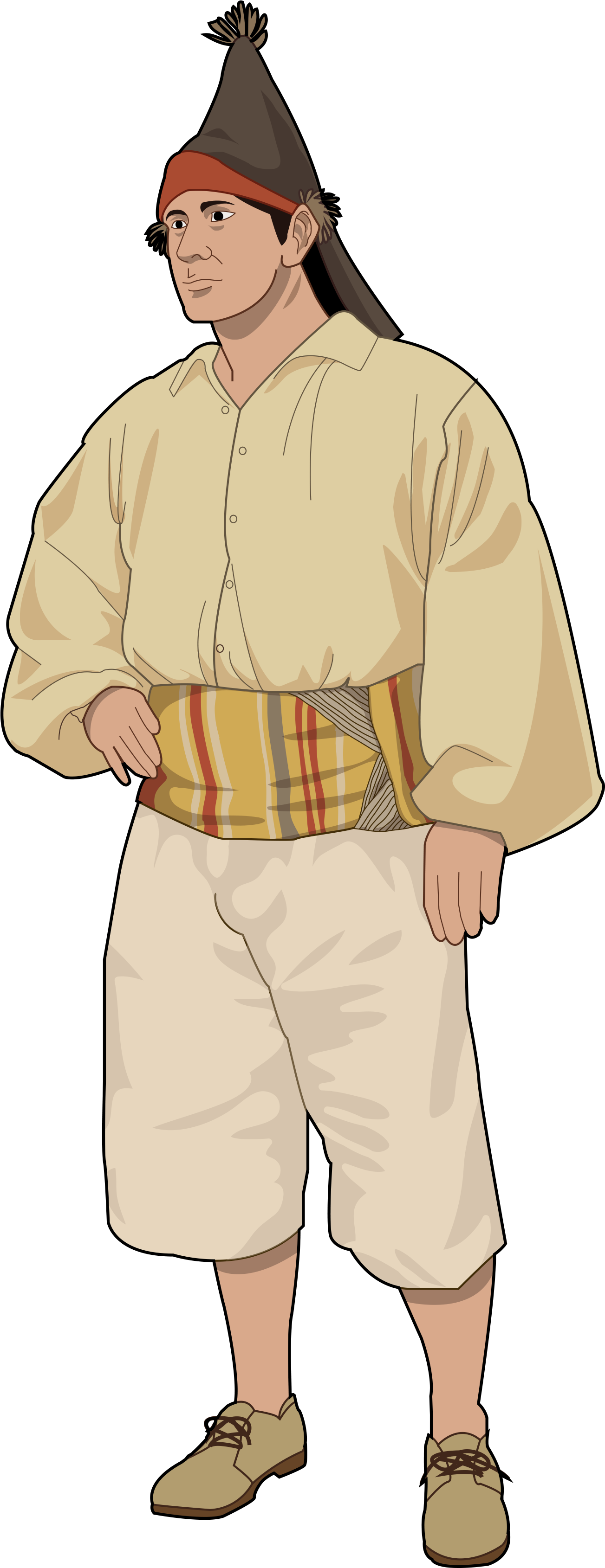 Traje Típico De Gran Canaria Hombre (2480x3508), Png Download