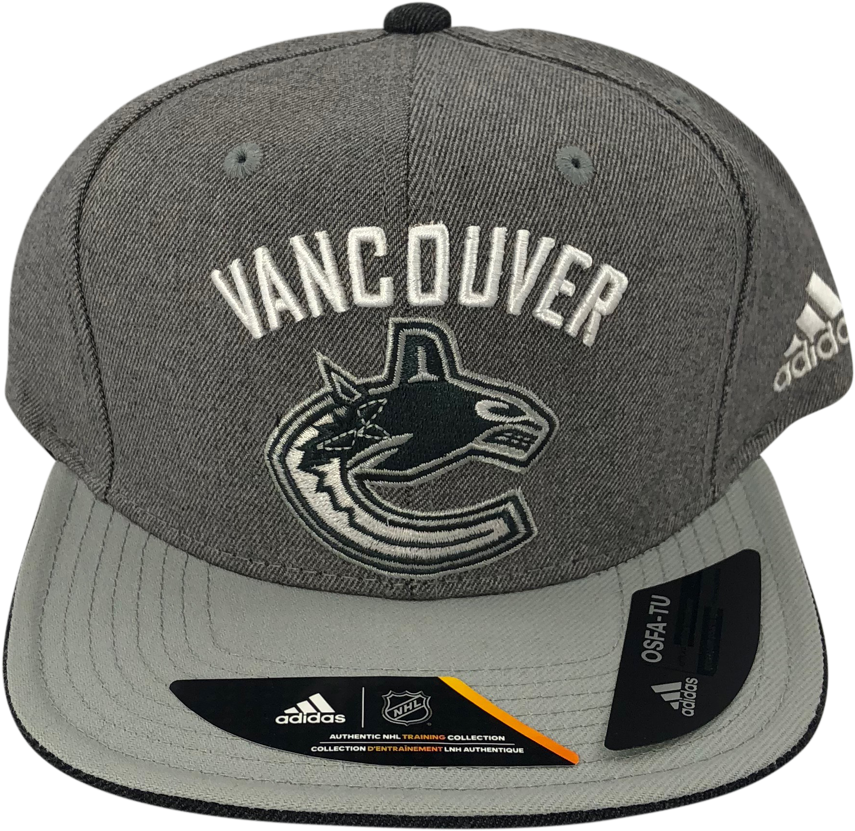 Vancouver Canucks Adidas Flat Brim Grey Snapback (1959x1959), Png Download