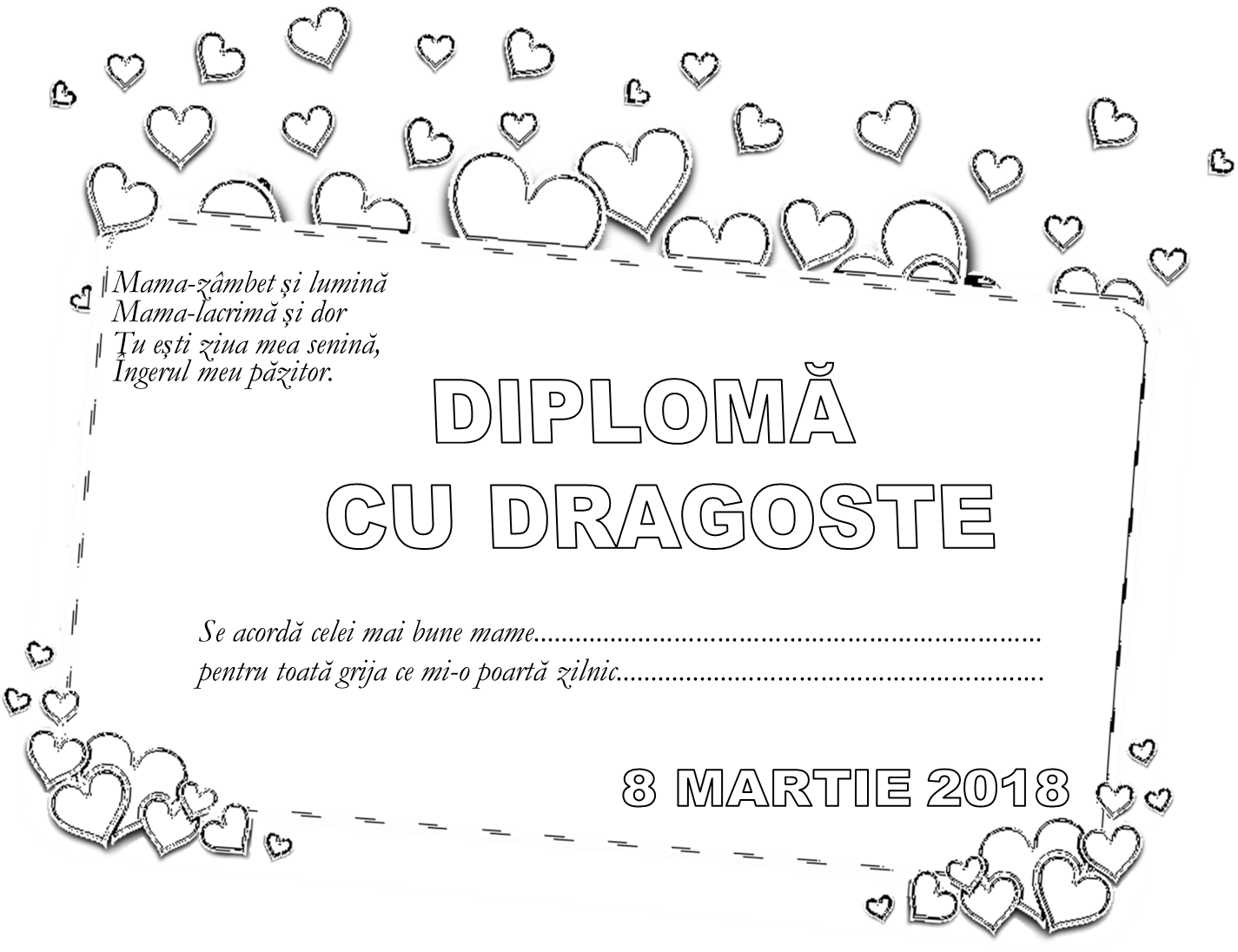 Diplome Pentru Mame (1489x1140), Png Download
