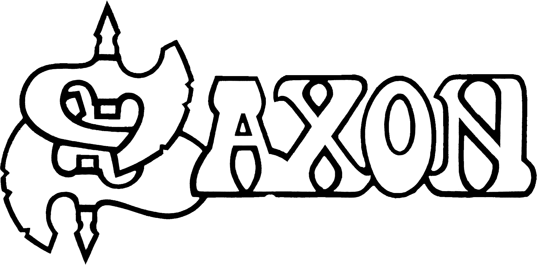 Saxon Logo (1711x843), Png Download