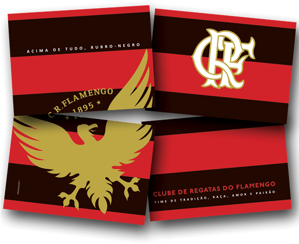 Painel 4 Laminas Flamengo (592x592), Png Download