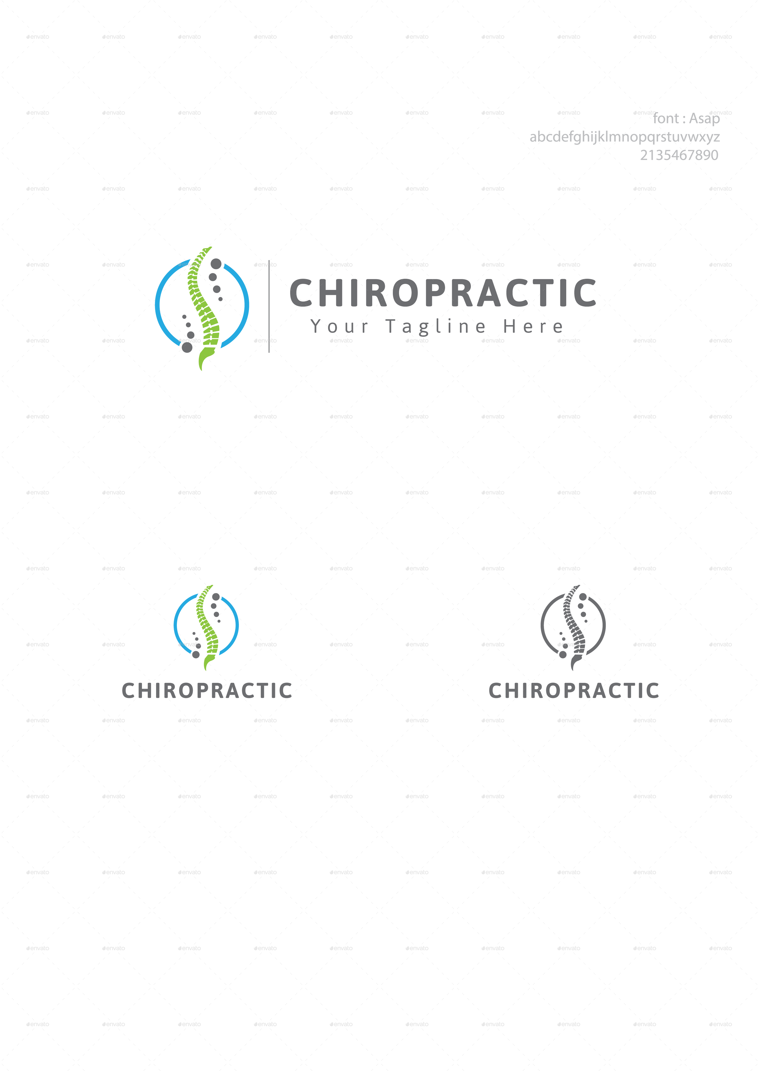 Chiropractic Logo Mockup Chiropractic-logo Hi Res Jpeg (3000x4245), Png Download