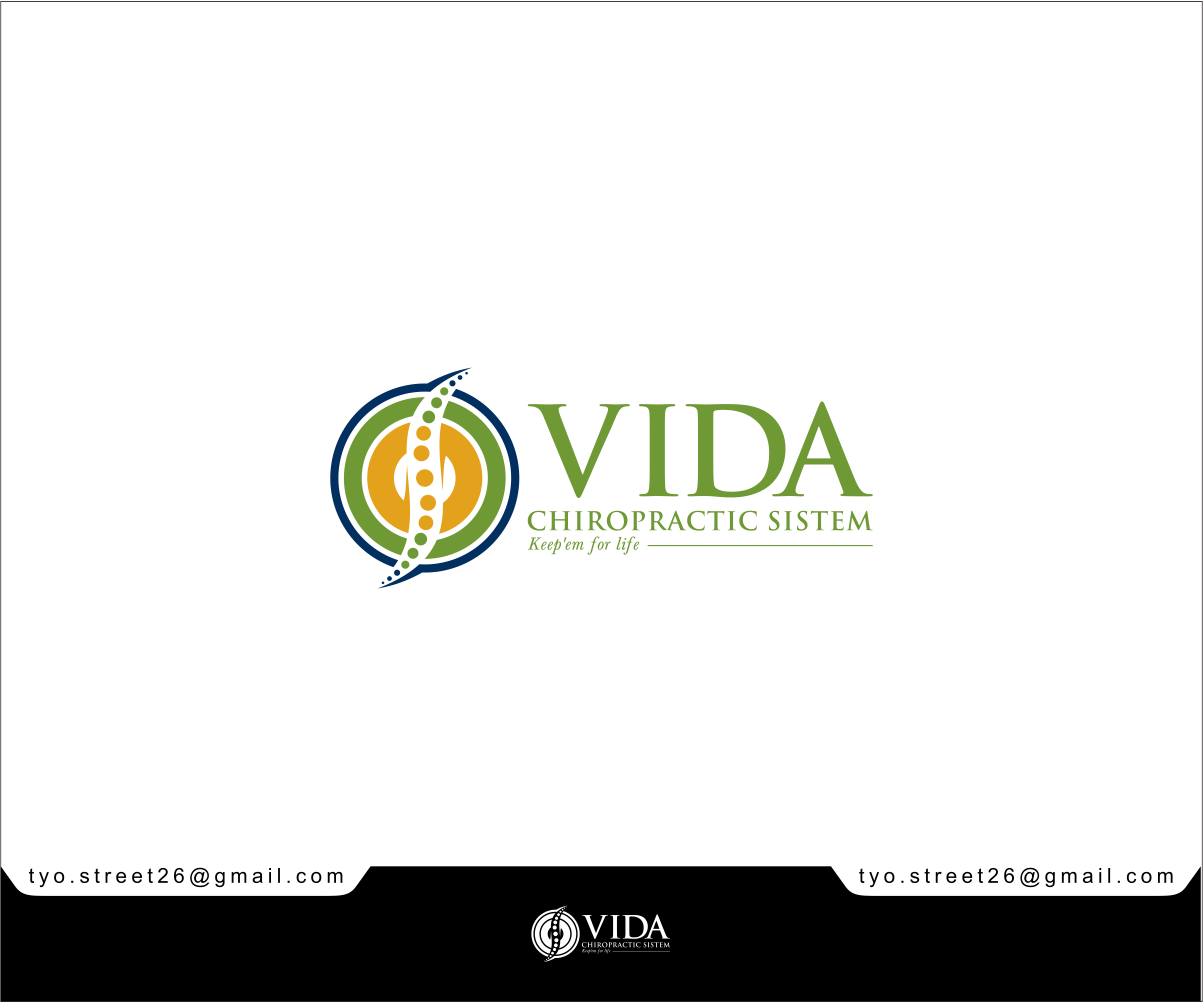Bold, Modern, Chiropractor Logo Design For Vida Chiropractic (1203x1002), Png Download