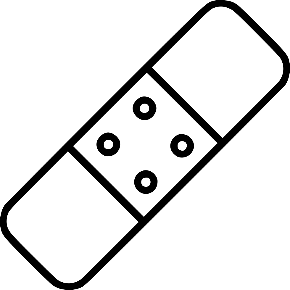 Transparent Bandage Svg (980x980), Png Download