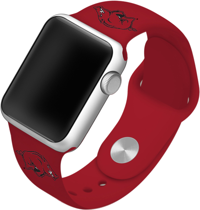 University Of Arkansas Razorbacks Silicone Sport Band (800x800), Png Download
