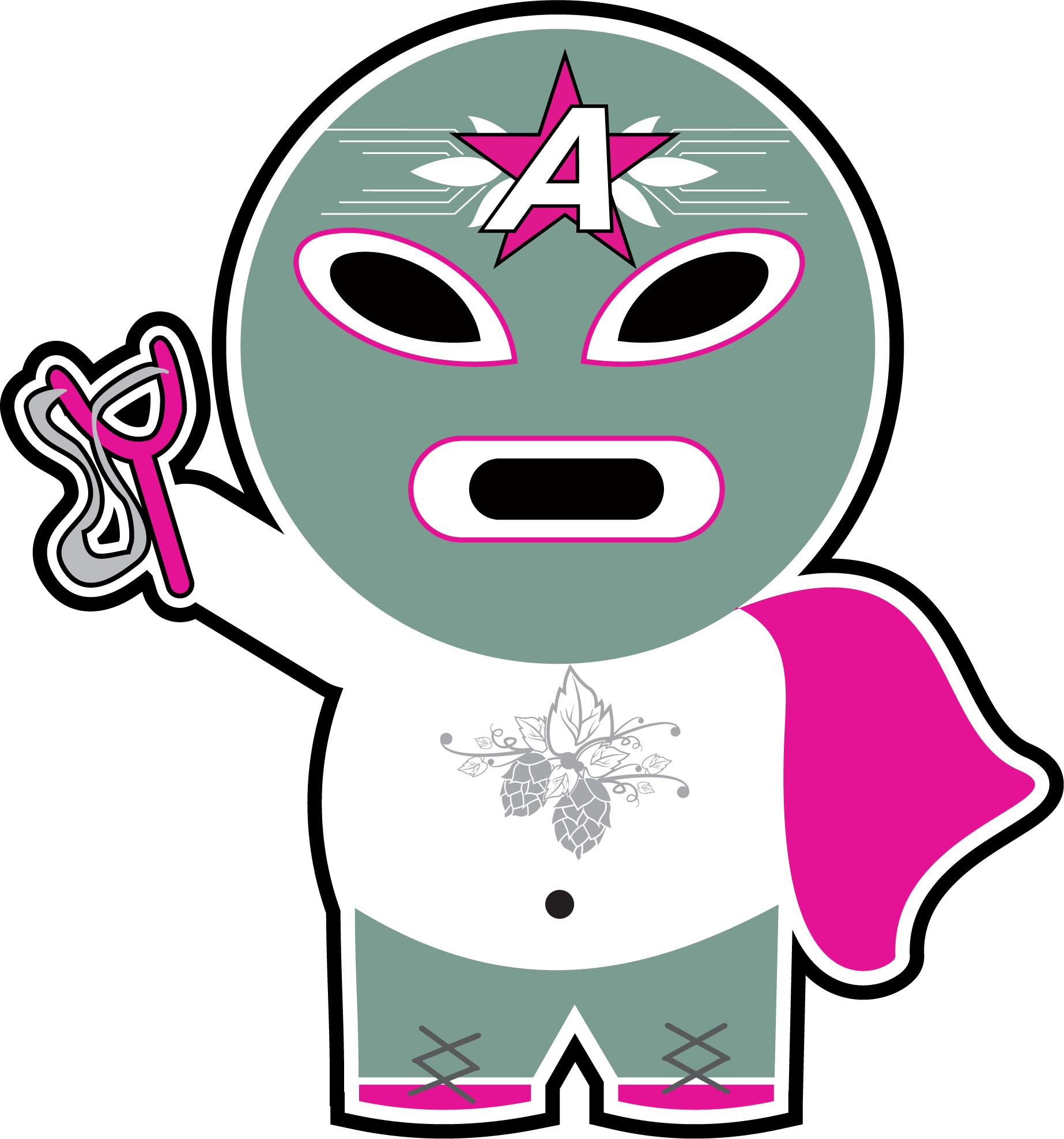 Mascot Logo Png Attbrew (1846x1975), Png Download