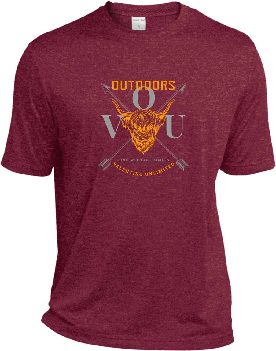 Vuo Bull And Crossed Arrows Heather Dri Fit Moisture (1155x1155), Png Download