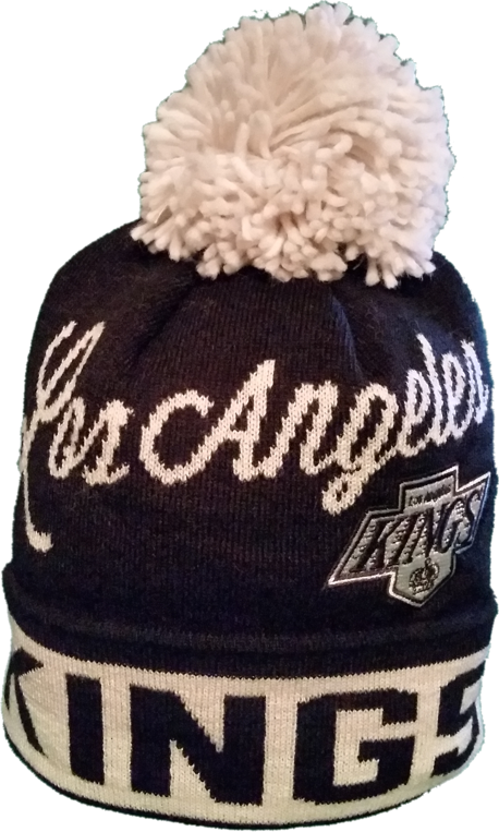 Los Angeles Kings Ccm Script Pom Toque (458x763), Png Download