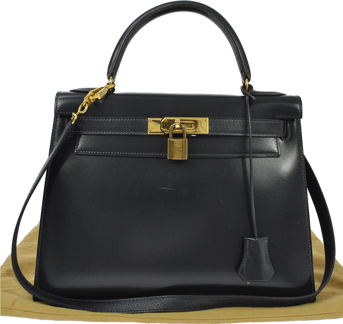 Hermès Kelly 28 Sellier Box Black (1200x1200), Png Download
