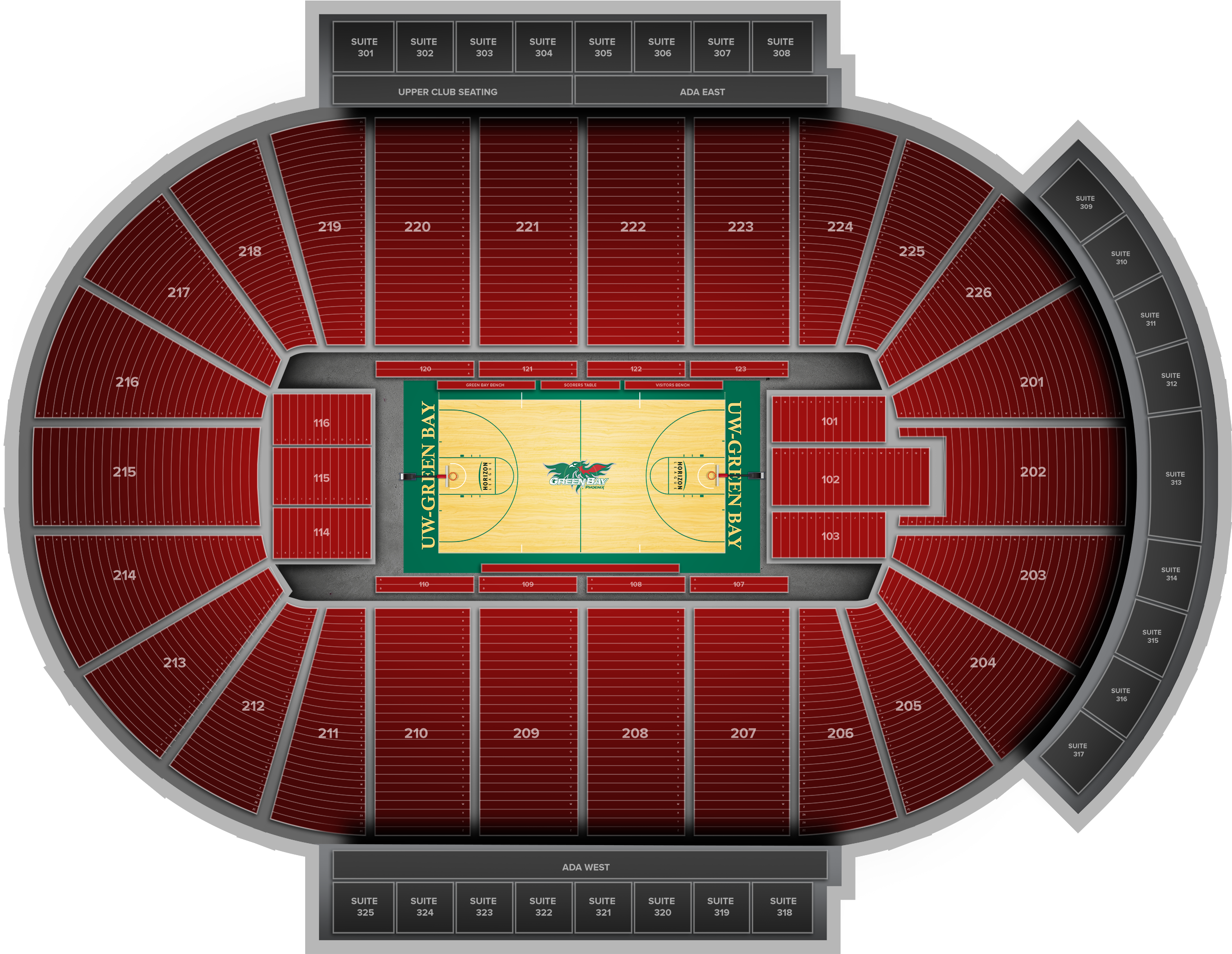 Indiana State Basketball At Green Bay Basketball At (2560x1936), Png Download