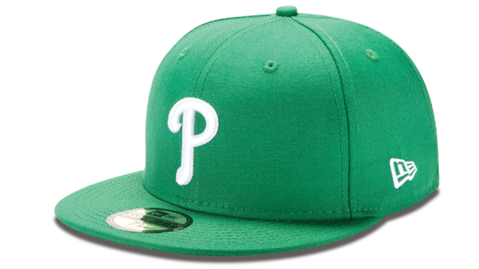 New Era White 5950 Philadelphia Phillies Kelly Green (960x870), Png Download