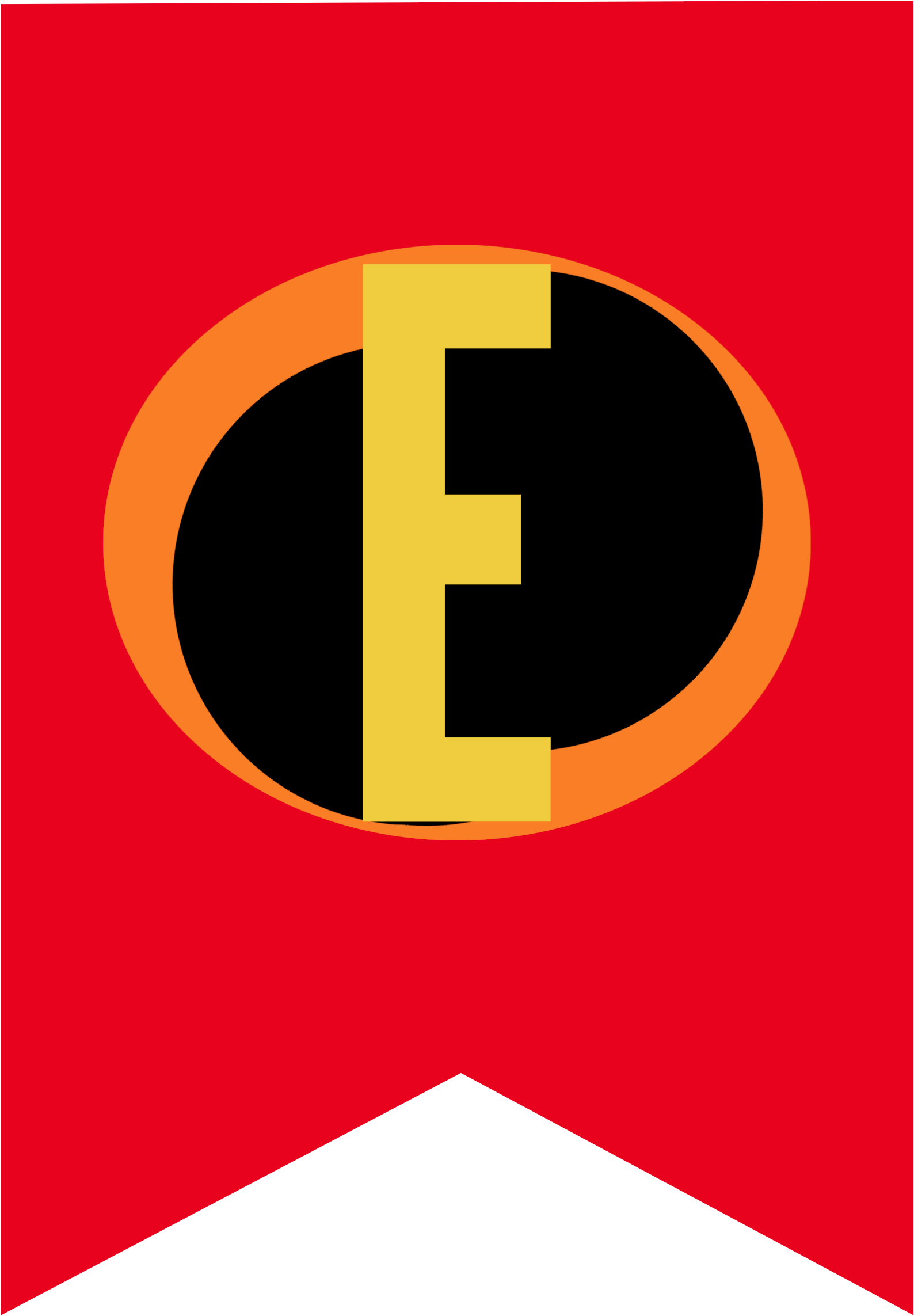 Incredibles Party Banner Letters (1736x2431), Png Download