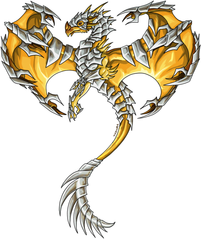 Gold Dragon Png (894x894), Png Download