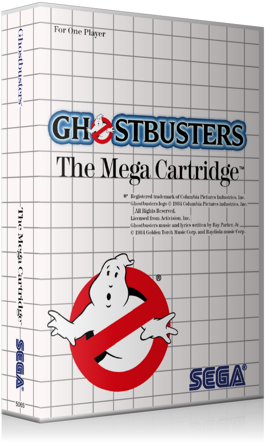 Ghost Busters Sega Master System Replacement Game Case (800x900), Png Download