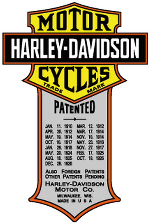 Harley Davidson Patent Stickers Png Harley Davidson (800x800), Png Download
