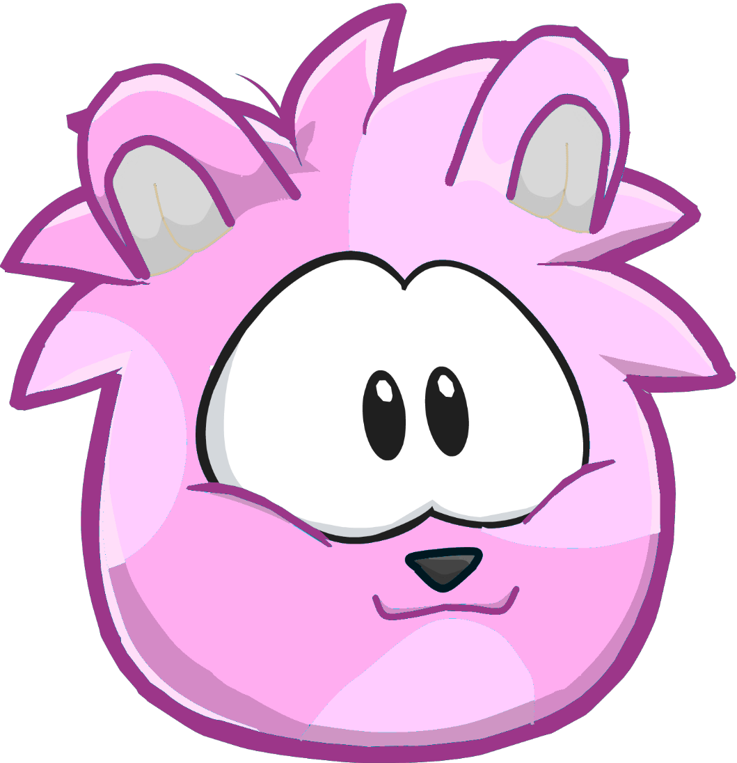 Pink Hamster Puffle (1059x1096), Png Download
