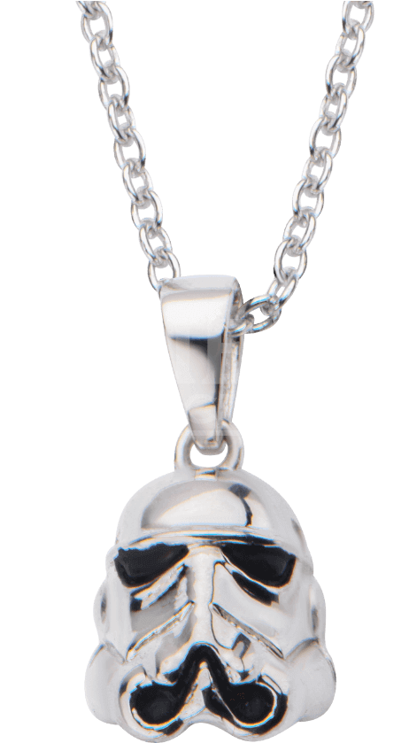 Womens Sterling Silver 3d Stormtrooper Helmet Necklace (850x850), Png Download
