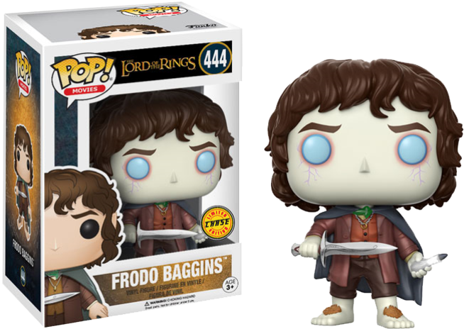 Pop Figure Lord Of The Rings Frodo Chase (701x501), Png Download