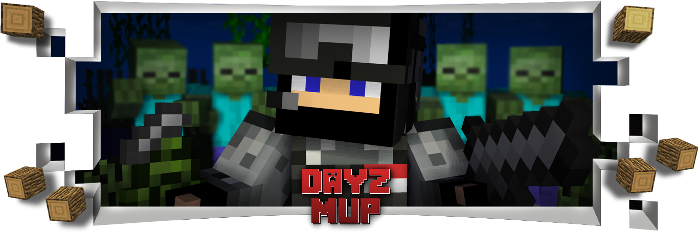 Dayz Minecraft (1375x455), Png Download