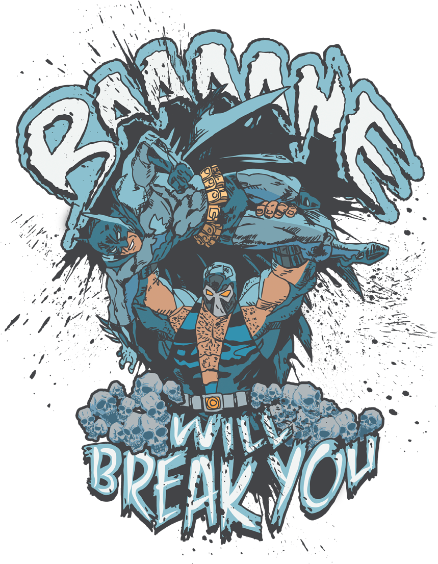 Batman Bane Will Break You Men's Regular Fit T-shirt (864x1119), Png Download