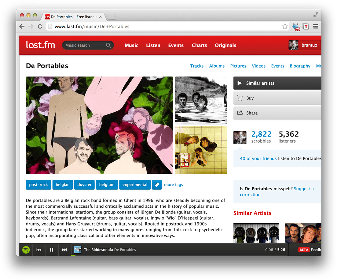 We've Teamed Up With Spotify To Bring Their Entire (1120x928), Png Download