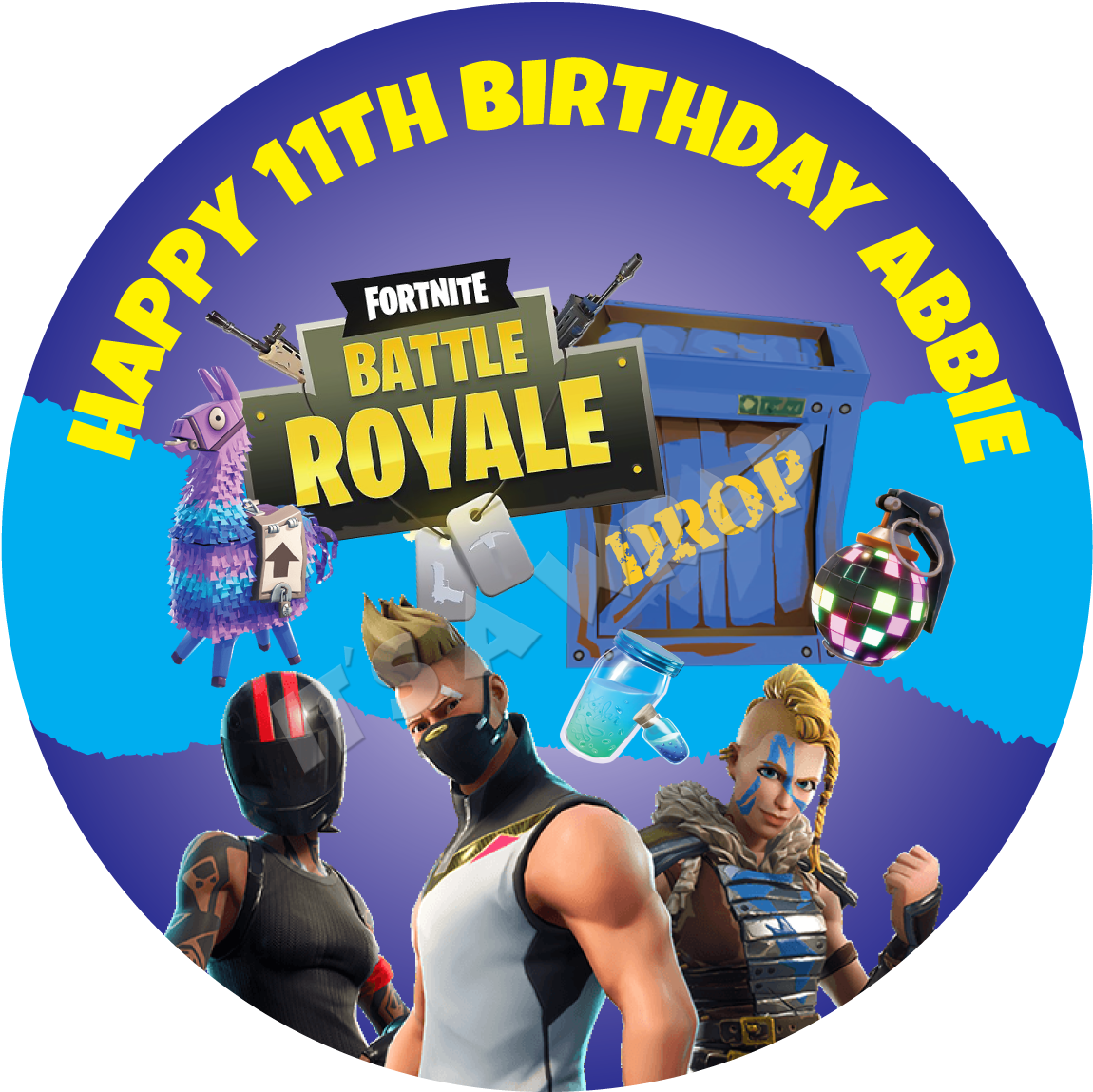 Fortnite Party Box Stickers (1200x1200), Png Download