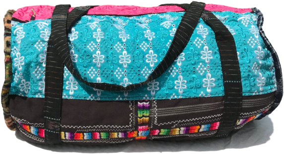 Handmade Guatemalan Duffel Bag (640x640), Png Download