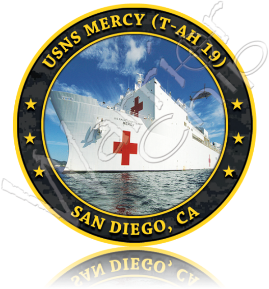 Navy Usns Mercy T-ah 19 (540x600), Png Download