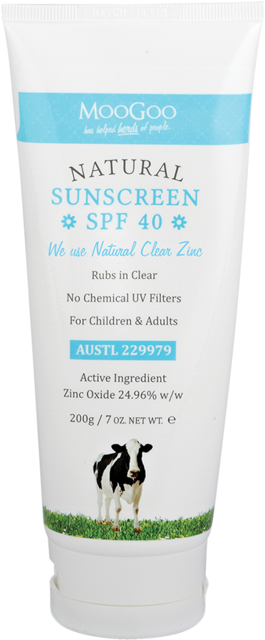 Natural Sunscreen Spf40 Broad Spectrum 200g (439x1024), Png Download