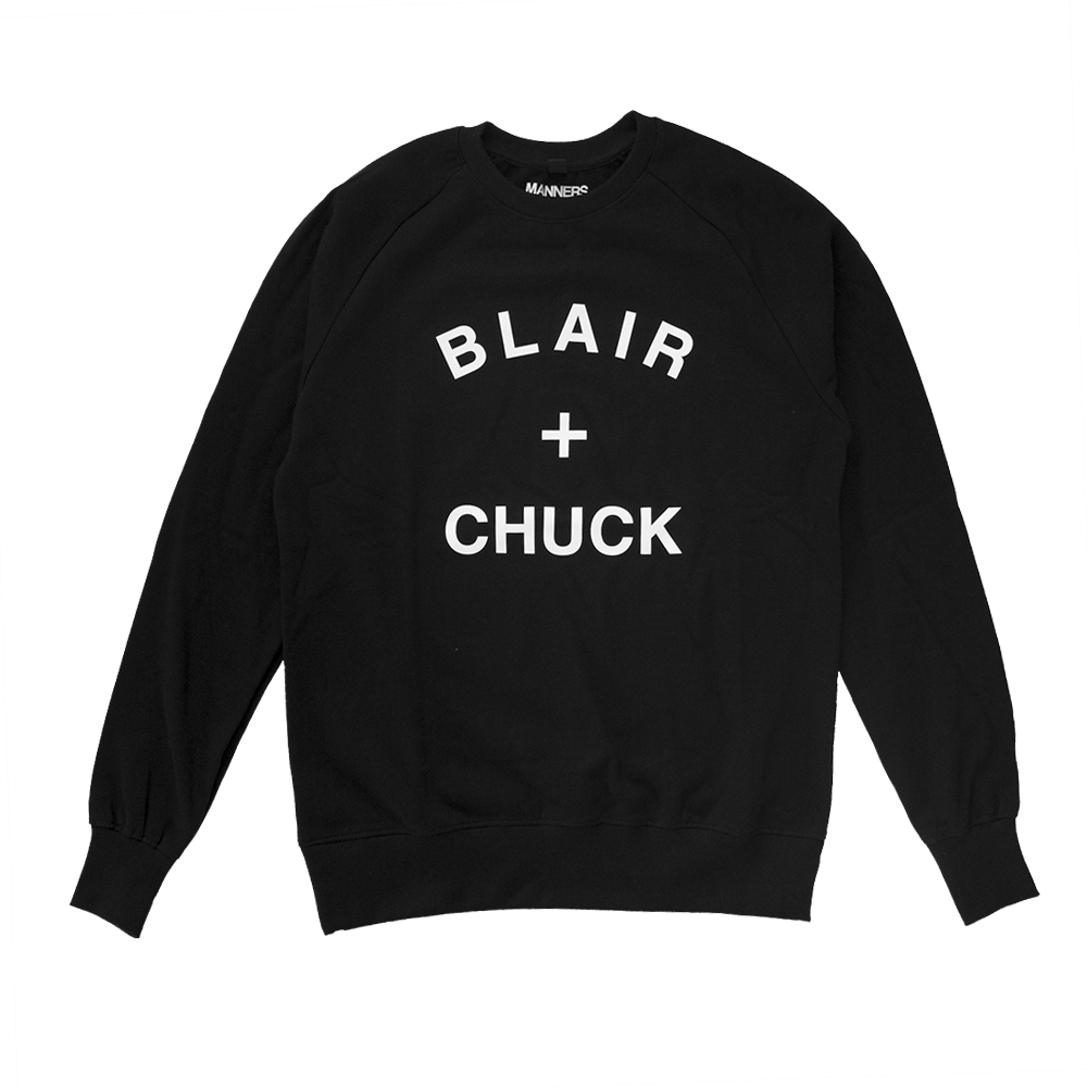 Blair Chuck Sweat Black Via Manners (1000x1000), Png Download