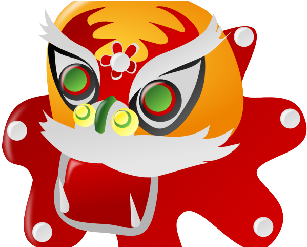 Chinese Dragon Clipart Chinese Lion (640x480), Png Download