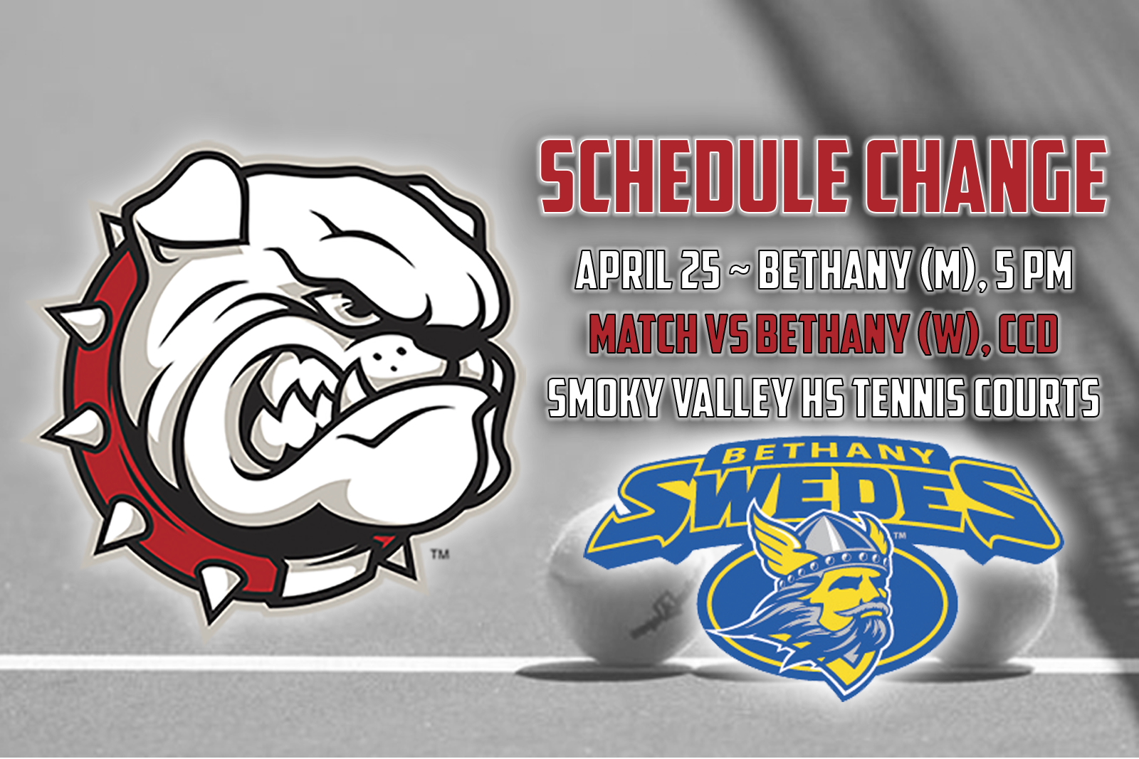 Wind Postpones Mcpherson-bethany Men's Tennis Dual (1600x1067), Png Download